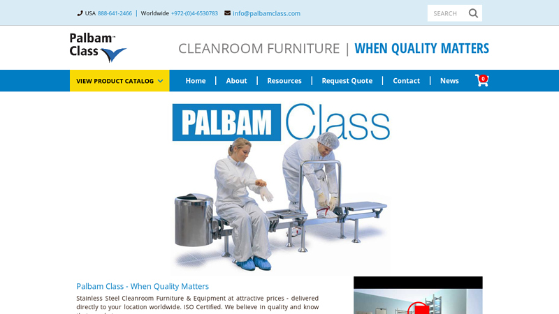 Palbam Class - Clean room equipment & furniture