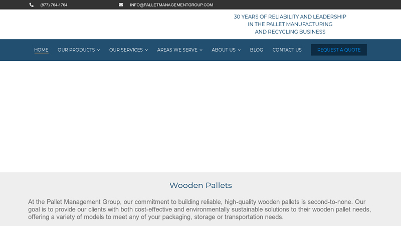 Wood Pallets | 48x40 Wooden Pallets for Sale | Pallet Management Group