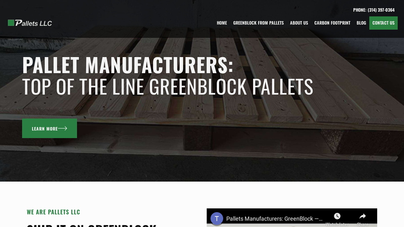 Pallets Manufacturers: NEW GreenBlock Pallets: Less Weight & Durable