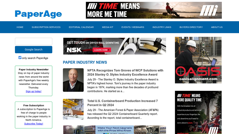 PaperAge - Pulp and Paper Industry News