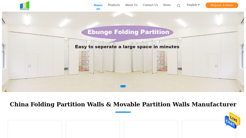 Quality Folding Partition Walls & Movable Partition Walls factory from China