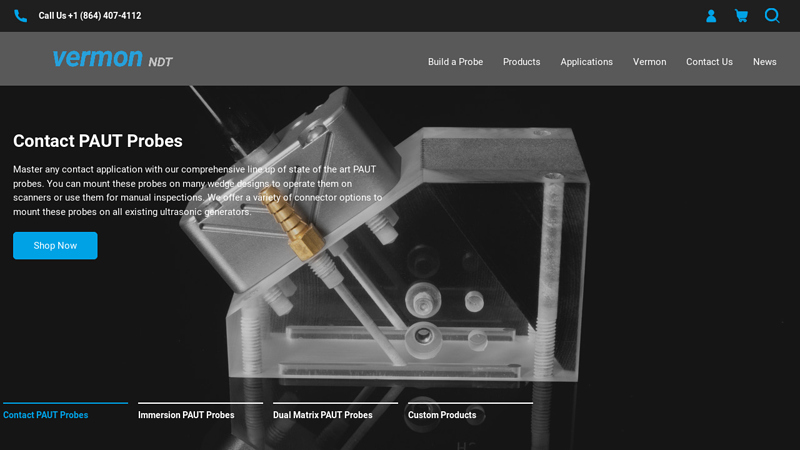 Vermon NDT: Phased Array Ultrasound Testing Probes