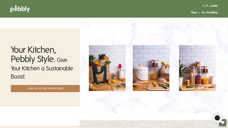 Pebbly, sustainable kitchen essentials