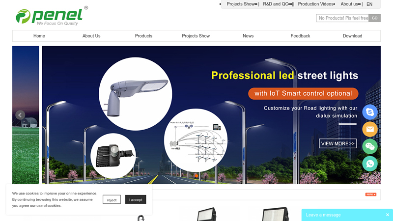 Professional factory of led Sports light, Street light , High bay light,Solar streetlight, LED Garden light, offe lighting solution design services.