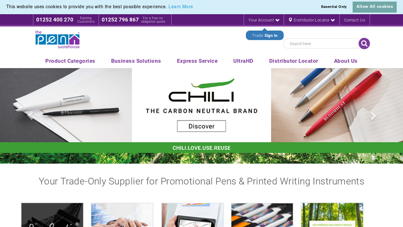 Promotional Pens, Cheap Printed Pens | The Pen Warehouse