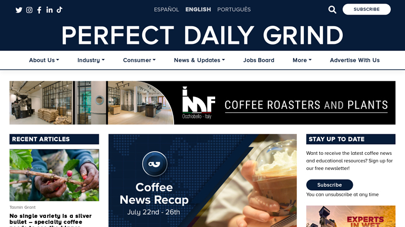 Perfect Daily Grind: Coffee news publication