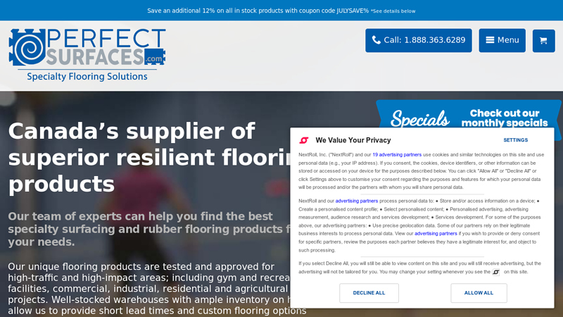 High-Quality Rubber Flooring & Rubber Mats | Perfect Surfaces