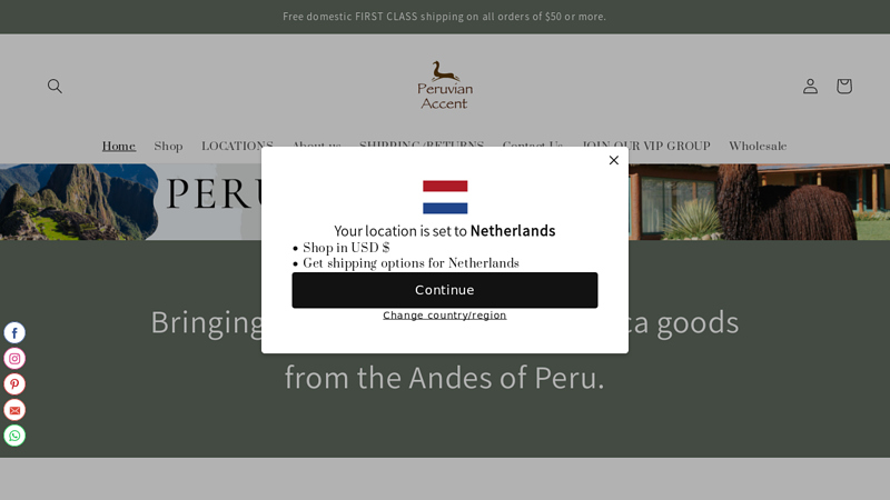 Peruvian Accent.