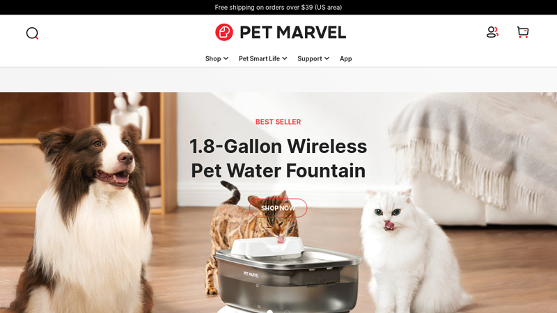 PET MARVEL: Automatic Litter Box, Feeder, Water Fountain for Cat
