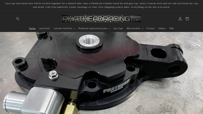 Phathead Racing CNC machined two stroke cylinder heads C PhatheadRacing