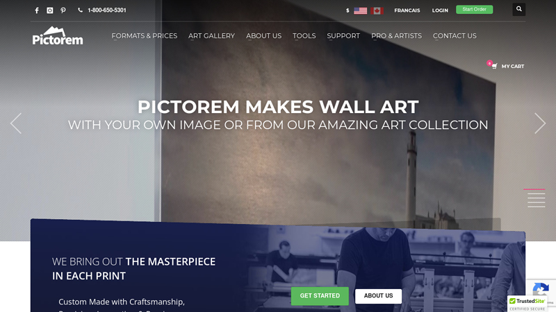 Canvas Acrylic Metal & Mural Printing - Pictorem.com