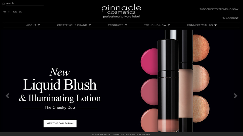 Professional Private Label Cosmetics - Pinnacle Cosmetics