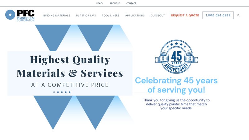 Plastic Film Manufacturer & Distributor | Plastic Film Corporation of America
