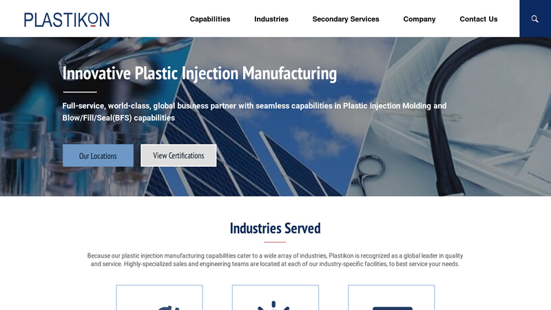 Custom Contract Plastic Manufacturing & Molding | Plastikon Industries