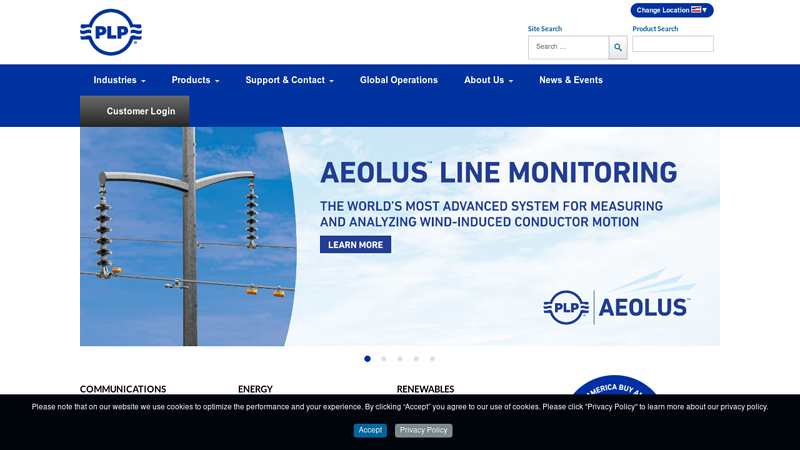 PLP | Electric power and fiber optic communications infrastructure solutions - PLP