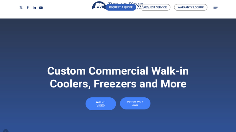 Commercial Outdoor Walk in Cooler and Freezers | Polar King