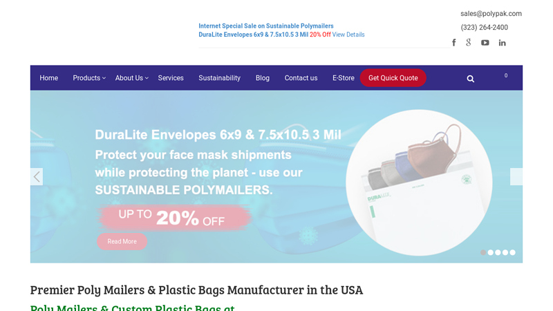 Wholesale Poly Mailers, Custom Plastic Bag Manufacturers USA | PolyPak Packaging