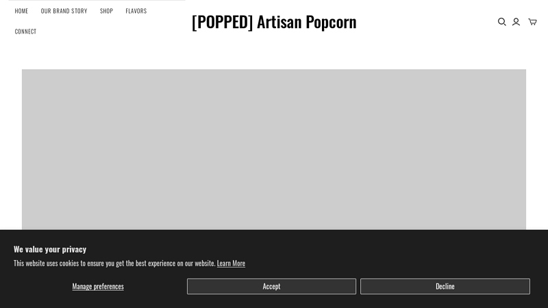 [POPPED] Artisan Popcorn - Online Store