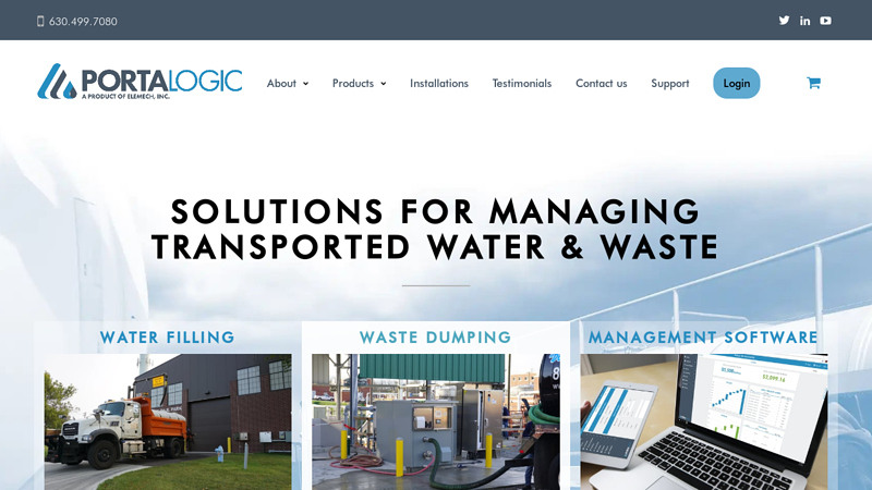 Bulk Water Fill Stations, Septage Receiving, Management Software | Portalogic