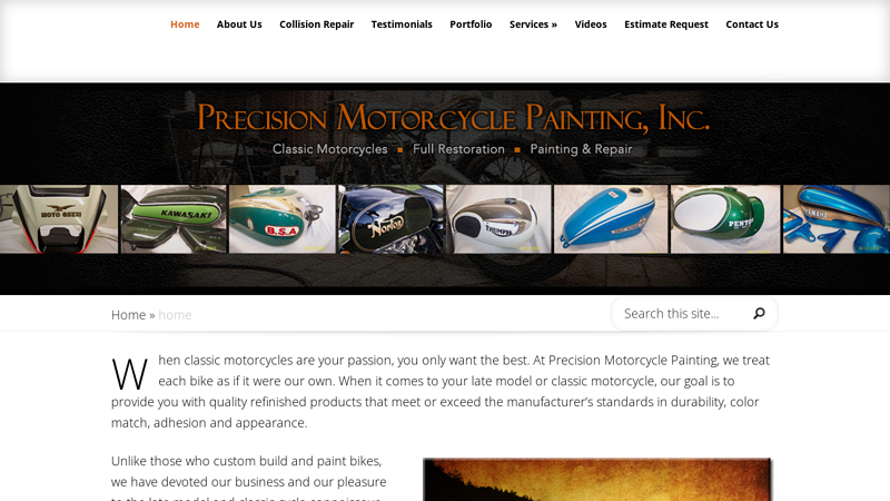 Precision Motorcycle Painting; Precision Motorcycle Painting