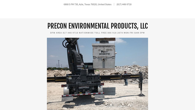 Grease Trap Manufacturer - Precon Precast, LLC