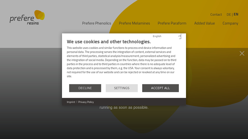 Resins in "prefere quality" - Prefere Resins