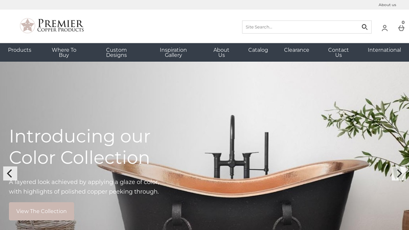 Handmade Artisan Copper Kitchen & Bath | Premier Copper Products - Home