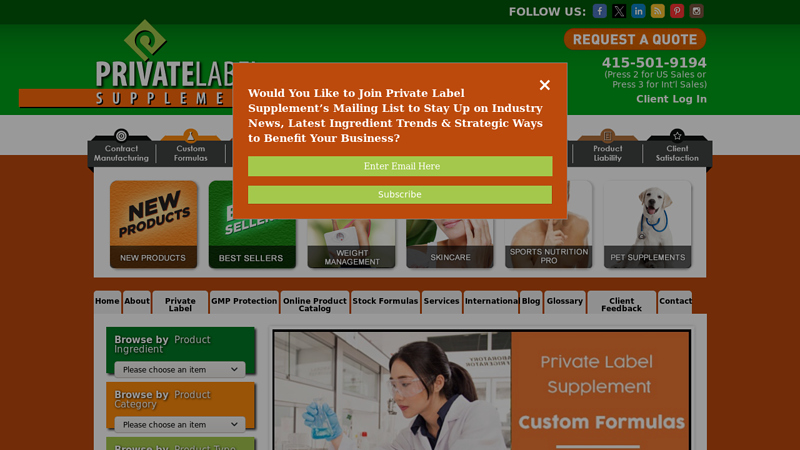 Private Label Supplements and Vitamins | Dietary Supplement