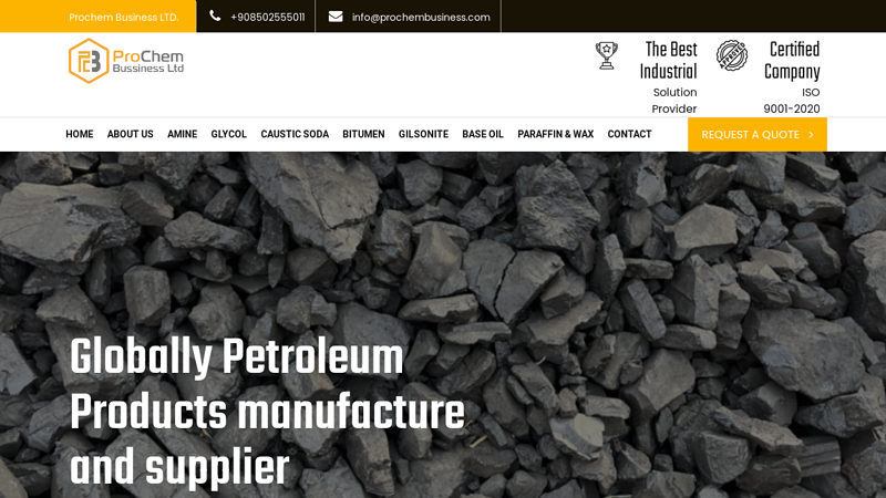 ProChem Business LTD - Gilsonite & Bitumen Manufacturer and Supplier