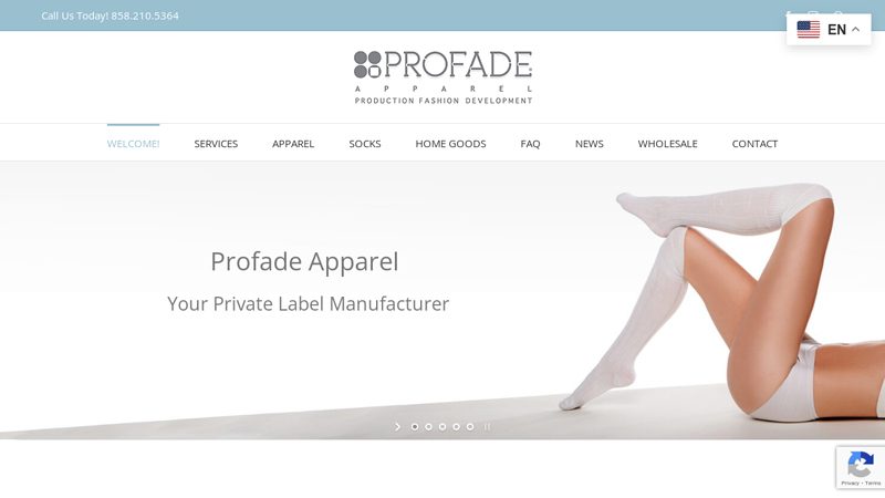 Profade Apparel C Profade Apparel is a designer and manufacturer of socks and athletic wear.