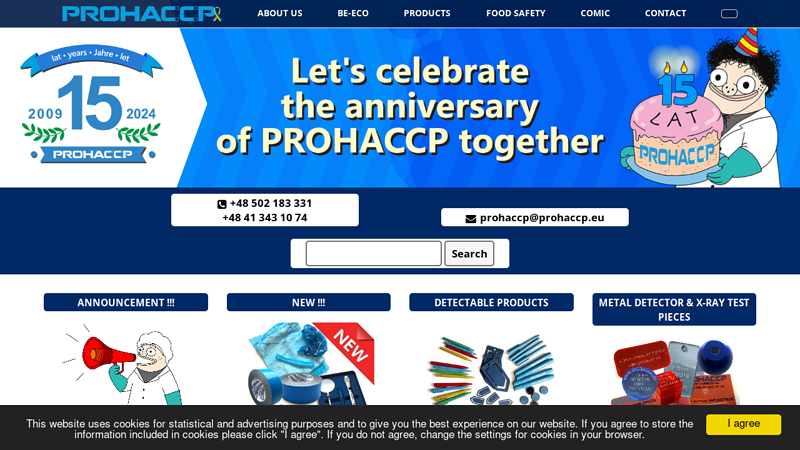 Detectable products - PROHACCP