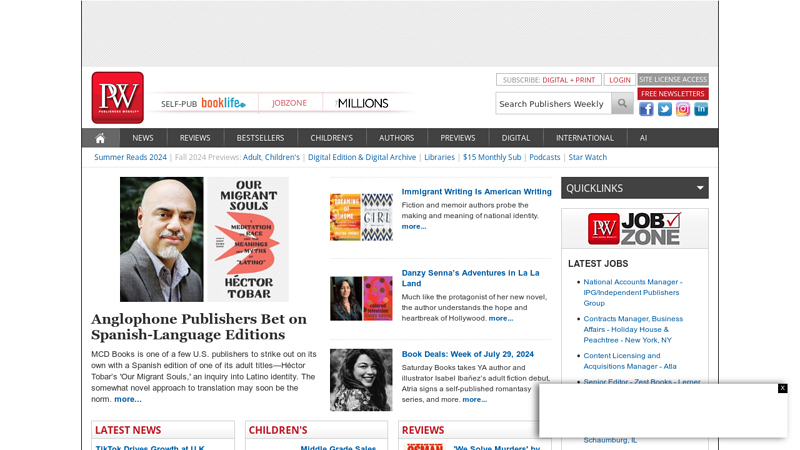 Book Reviews, Bestselling Books & Publishing Business News | Publishers Weekly