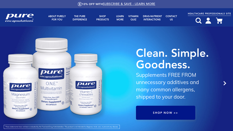 Personalized Nutritional Supplements | Pure Encapsulations