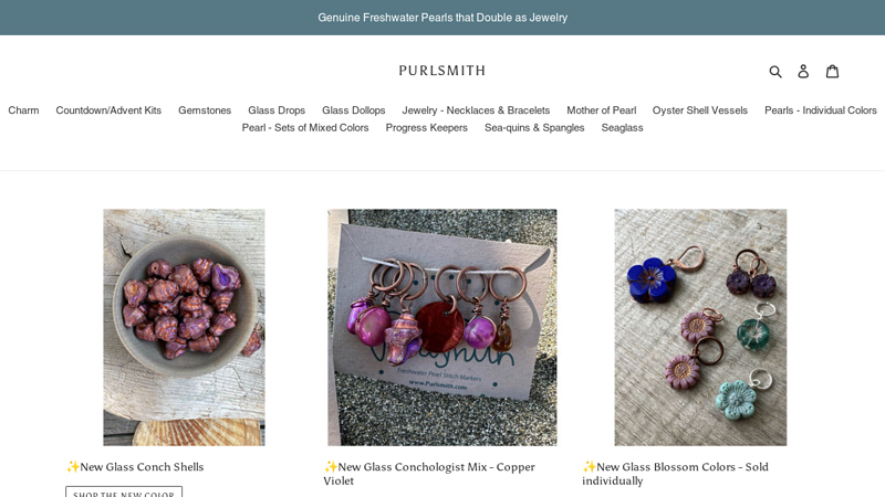 Purlsmith. Artisan Freshwater Pearl & Sterling Silver Stitch Markers
