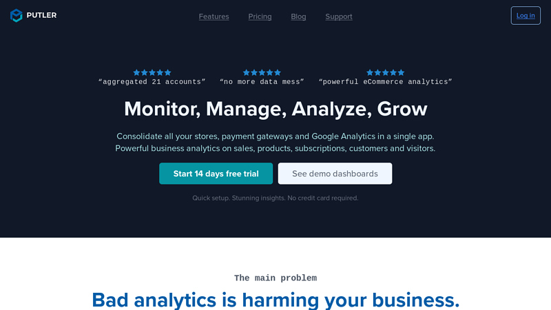 Multichannel eCommerce Analytics tool - Putler