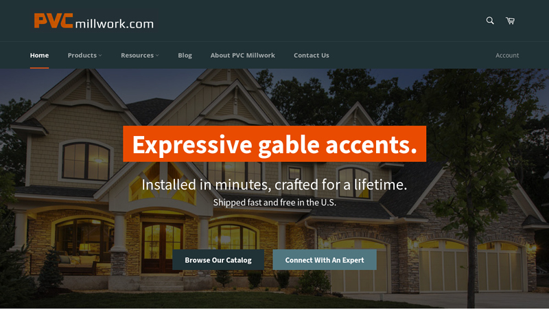 Gable Accents and Architectural Decorations | PVC Millwork C PVCMillwork.com