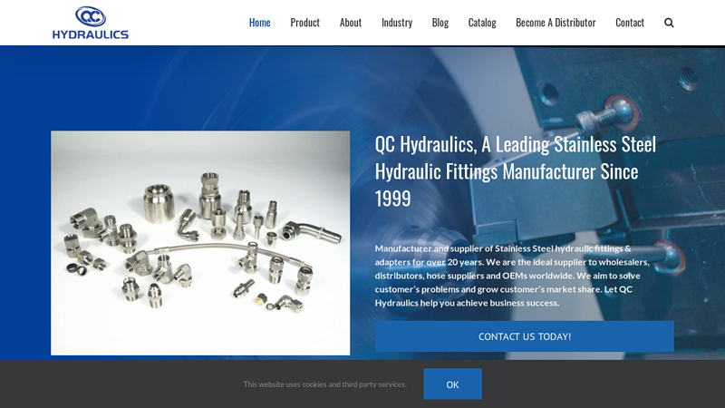 China SS Hydraulic Fittings & Adapters Manufacturer- QC Hydraulics
