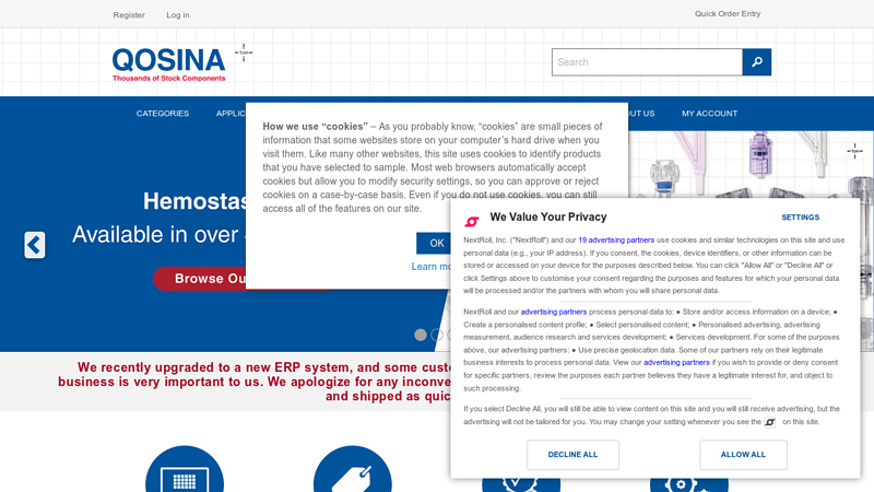 Medical Device Components Supplier | OEM Components | Qosina