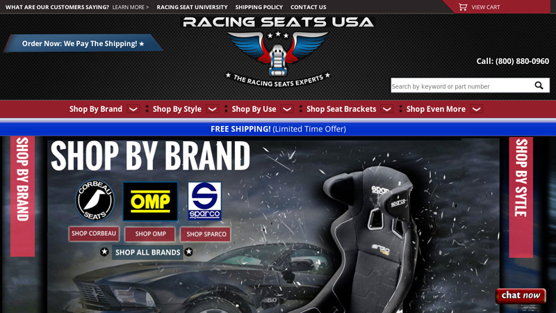 Racing Seats USA | The Racing Seat Experts | Seat Pairs Ship Free!