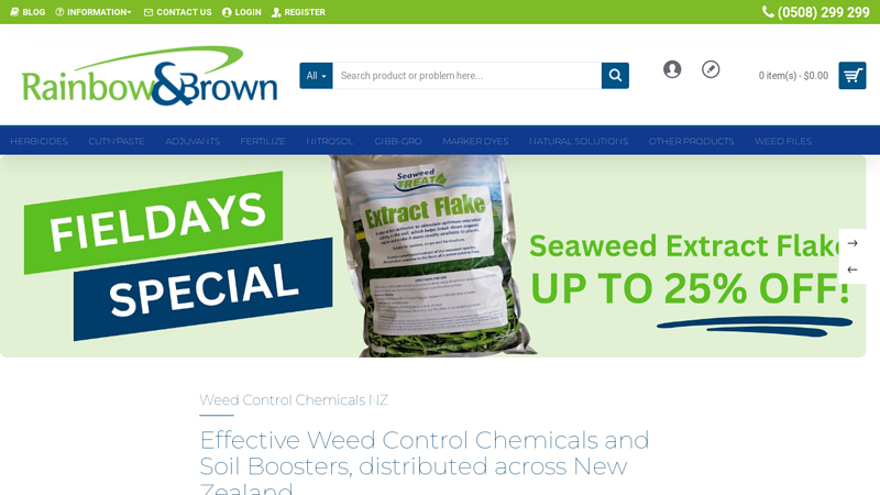 Weed Control Chemicals NZ - Herbicides - Fertiliser