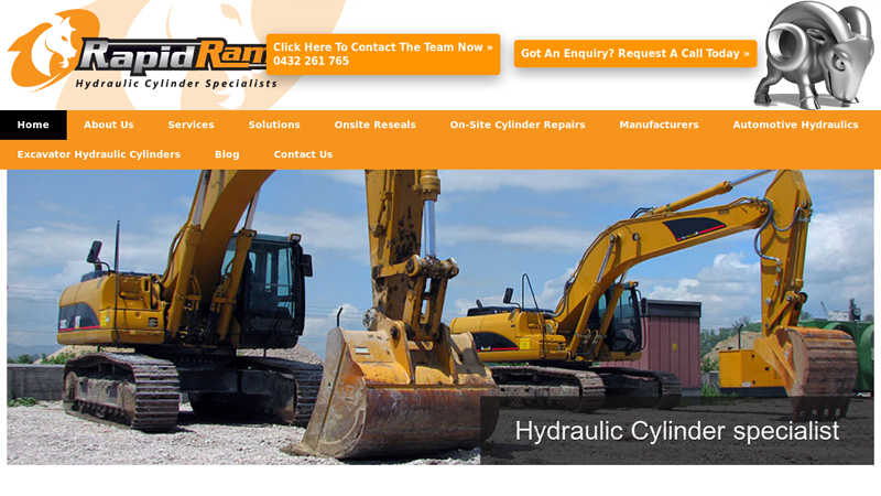 Hydraulic Ram Repair | Ram Service | Hydraulic Cylinders Repairs Melbourne | Excavator Service | Excavator Hydraulic | Mobile Hydraulic Repair