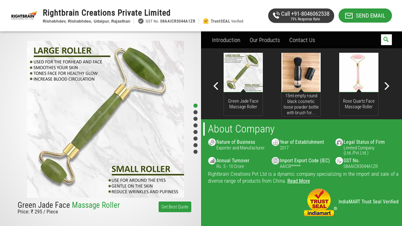 Rightbrain Creations Private Limited - Manufacturer of Massage Roller & Gua Sha Stone from Rishabhdeo