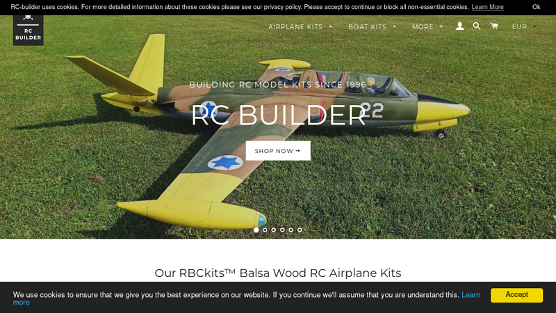 Unique balsa wood kits | RC airplane & boat models C RC-builder