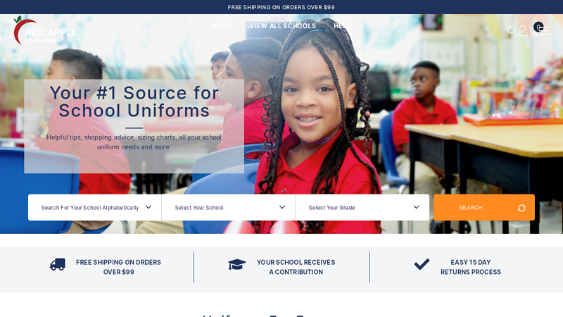 Red Apple Uniforms | School Uniforms | School Polos, Shirts, Jackets C Red Apple Uniforms, LLC