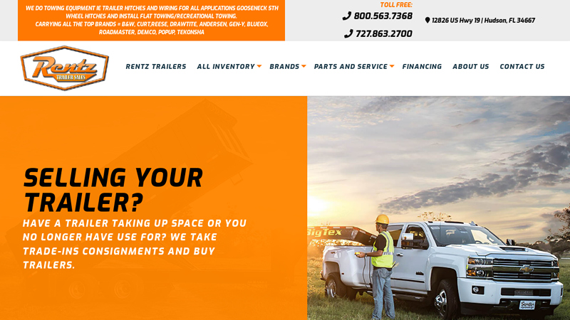 Rentz trailers | Rentz Trailer Sales | New & Used Trailer Sales in Tampa, FL