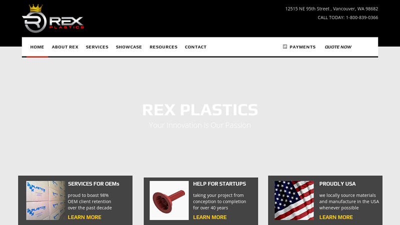 Rex Plastics | Plastic Injection Molding | Vancouver, WA