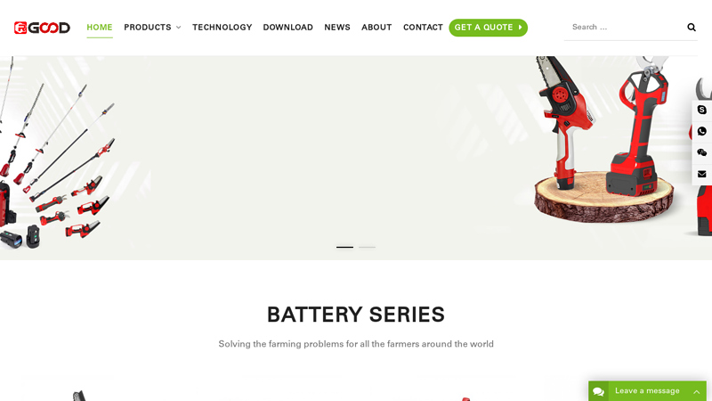 Rgoodtools Co.Ltd - The leader in battery-powered outdoor power tools