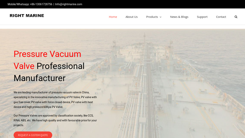 PV Valve (Pressure Vacuum Valve) - Manufacturer in China - CCS/ABS/BV