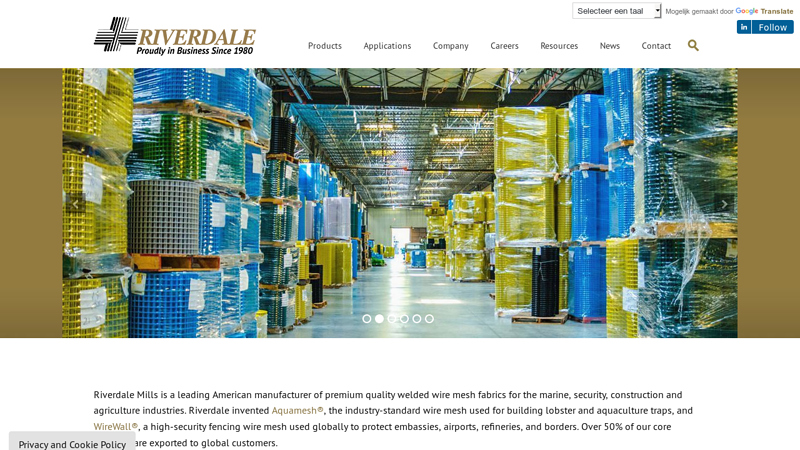 Riverdale Mills Corporation Premium welded wire mesh products