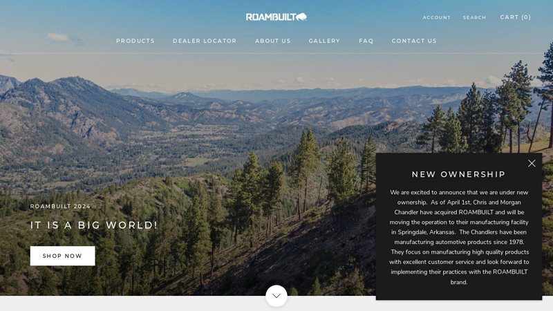 ROAMBUILT | Premium Adventure Parts for Mercedes Benz Sprinter